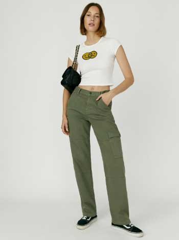 High Rise Utility Pant in Army