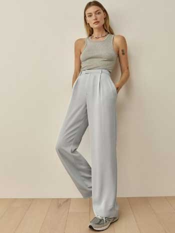 Reformation’s Jordana Pant in Blue