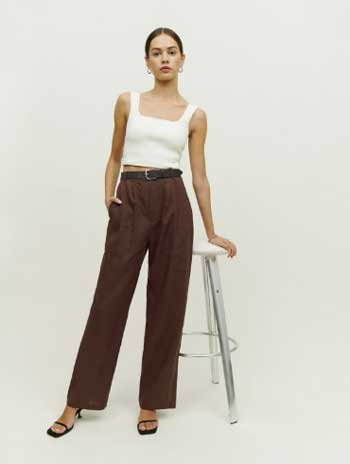 Reformation’s Vesta Pant in Cafe