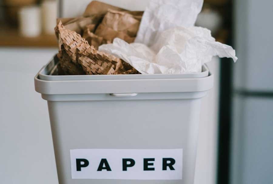 Reduce paper waste and practice recycling