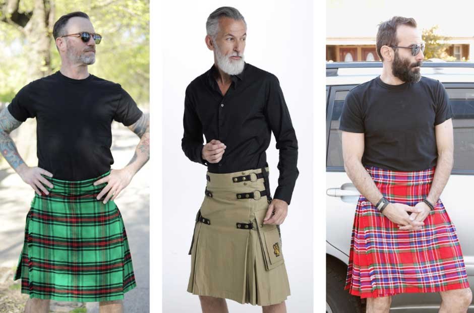wearing custom made kilts only for you
