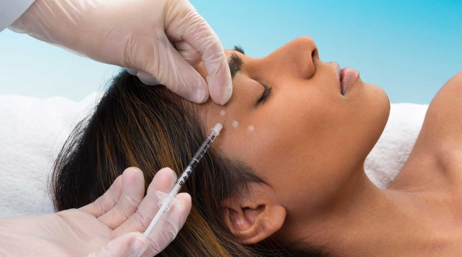 A Botox treatment procedure