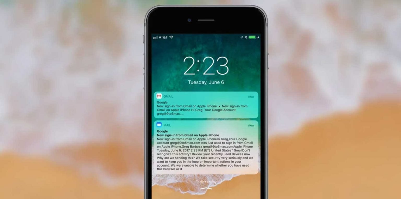 iOS push notifications