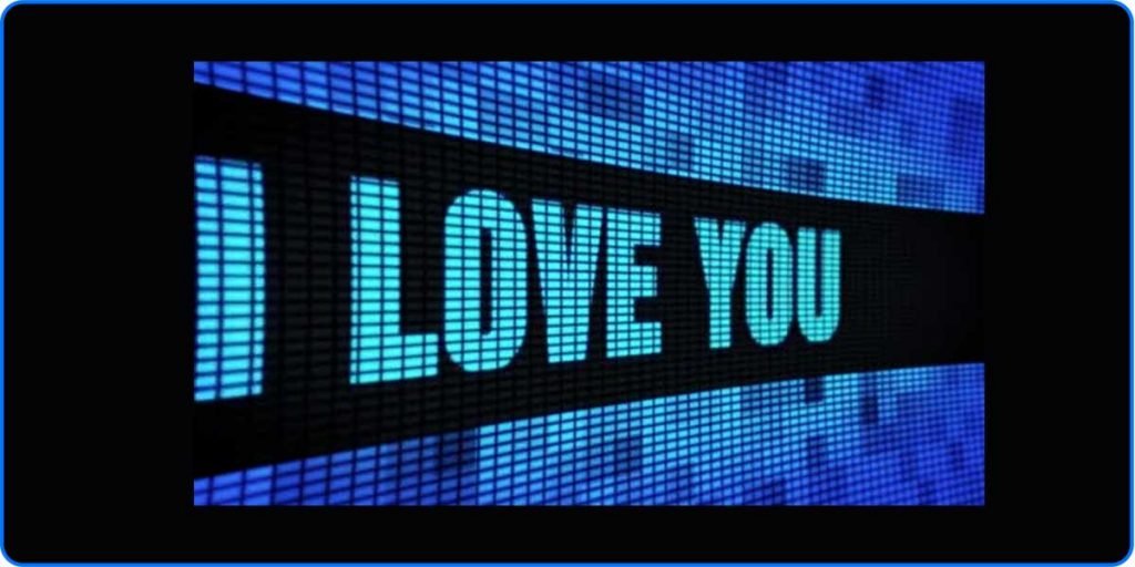 The Art of Sending Heart Touching Messages Now Gets Digital I Love You Scroll Text