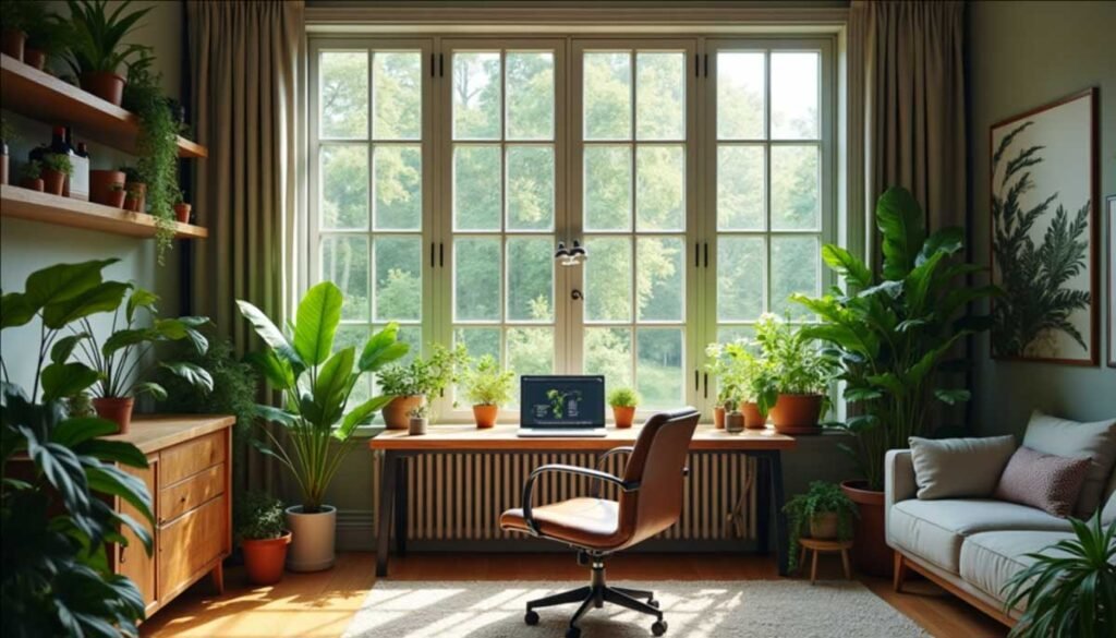 How to Bring the Outdoors into Your Home Office Design